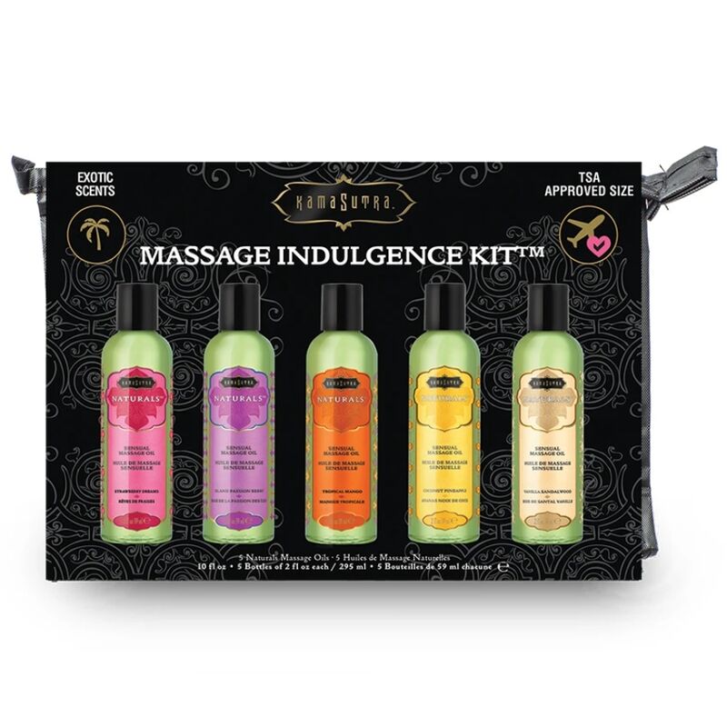 KAMASUTRA - KIT DE ACEITE PARA MASAJES INDULGENCIA