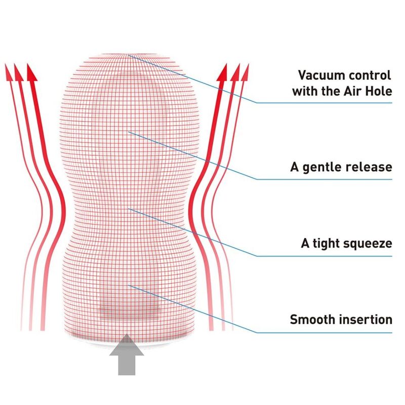 TENGA - MASTURBADOR ORIGINAL CON VACÍO DURO