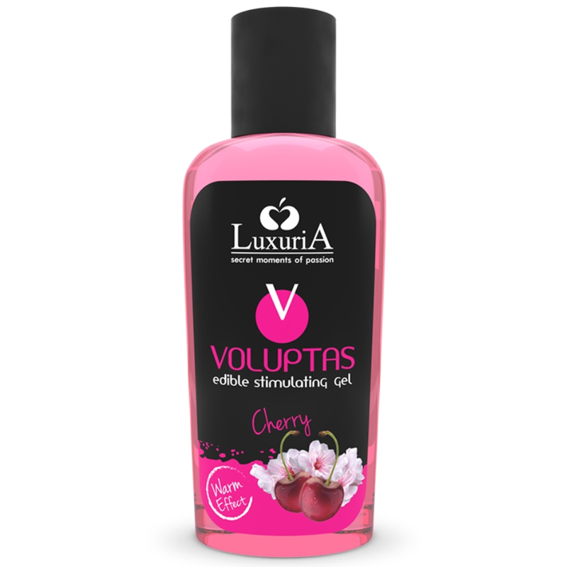 INTIMATELINE LUXURIA - VOLUPTAS GEL DE MASAJE COMESTIBLE EFECTO CALOR - CEREZA 100 ML