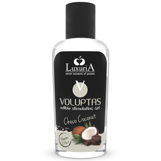 INTIMATELINE LUXURIA - VOLUPTAS GEL DE MASAJE COMESTIBLE EFECTO CALOR - COCO Y CREMA 100 ML