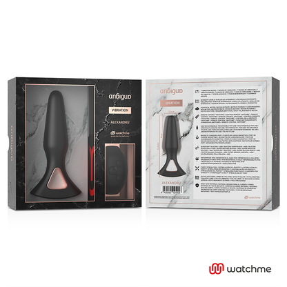 ANBIGUO - PLUG ANAL CON VIBRADOR DE CONTROL REMOTO WATCHME ALEXANDRU