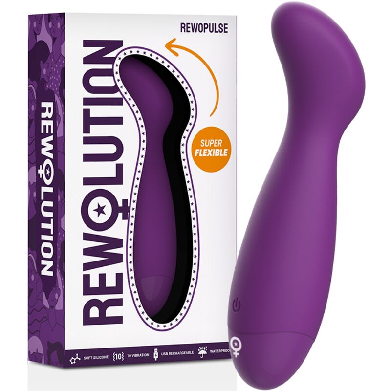 REWOLUTION - VIBRADOR FLEXIBLE REWOPULSE ESTIMULADOR DEL PUNTO G