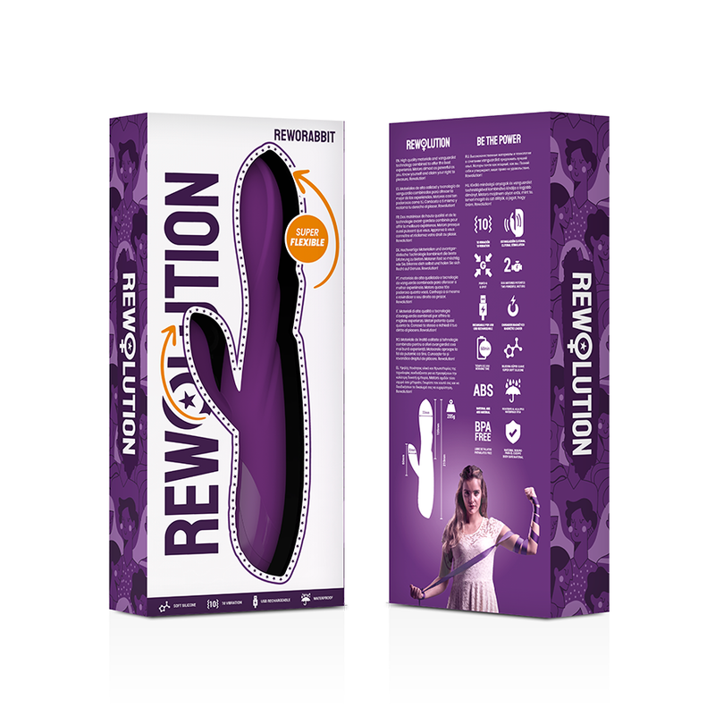 REWOLUTION - VIBRADOR FLEXIBLE REWORABBIT CON CONEJO