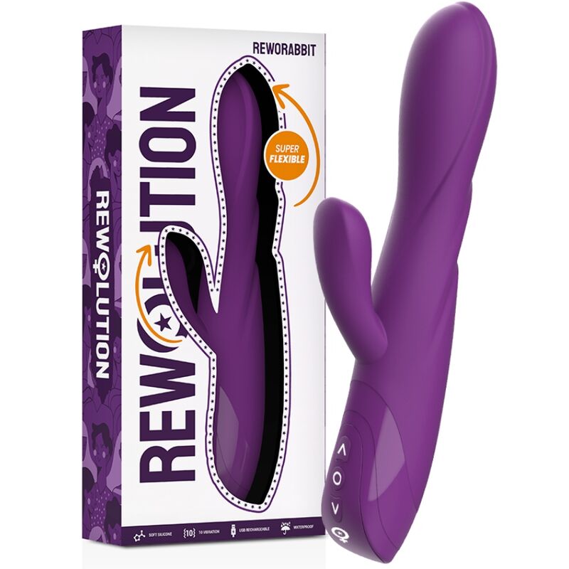 REWOLUTION - VIBRADOR FLEXIBLE REWORABBIT CON CONEJO