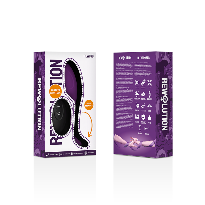 REWOLUTION - CONTROL REMOTO DEL HUEVO VIBRADOR REWOVO