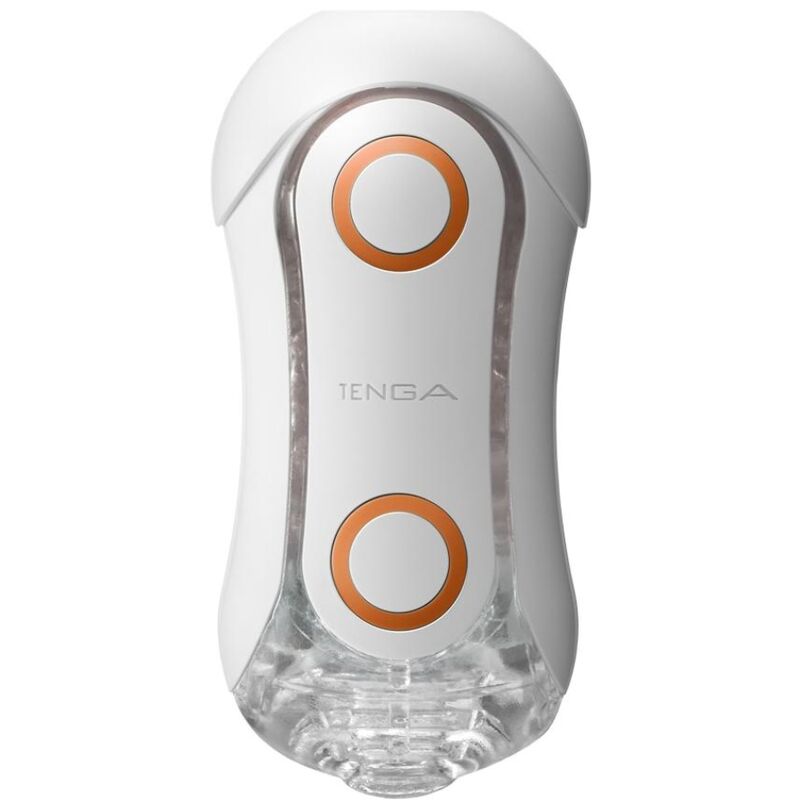 TENGA - FLIP ORB STRONG CRASH MASTURBATOR WHITE AND ORANGE