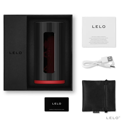 LELO - MASTURBADOR F1S V2 CON TECNOLOGÍA SDK ROJO - NEGRO