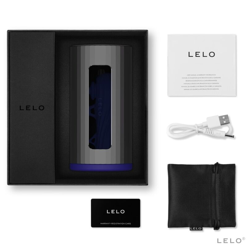 LELO - MASTURBADOR F1S V2 CON TECNOLOGÍA SDK AZUL Y METAL