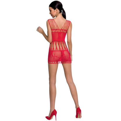 PASIÓN - MUJER BS090 BODYSTOCKING ROJO TALLA UNICA