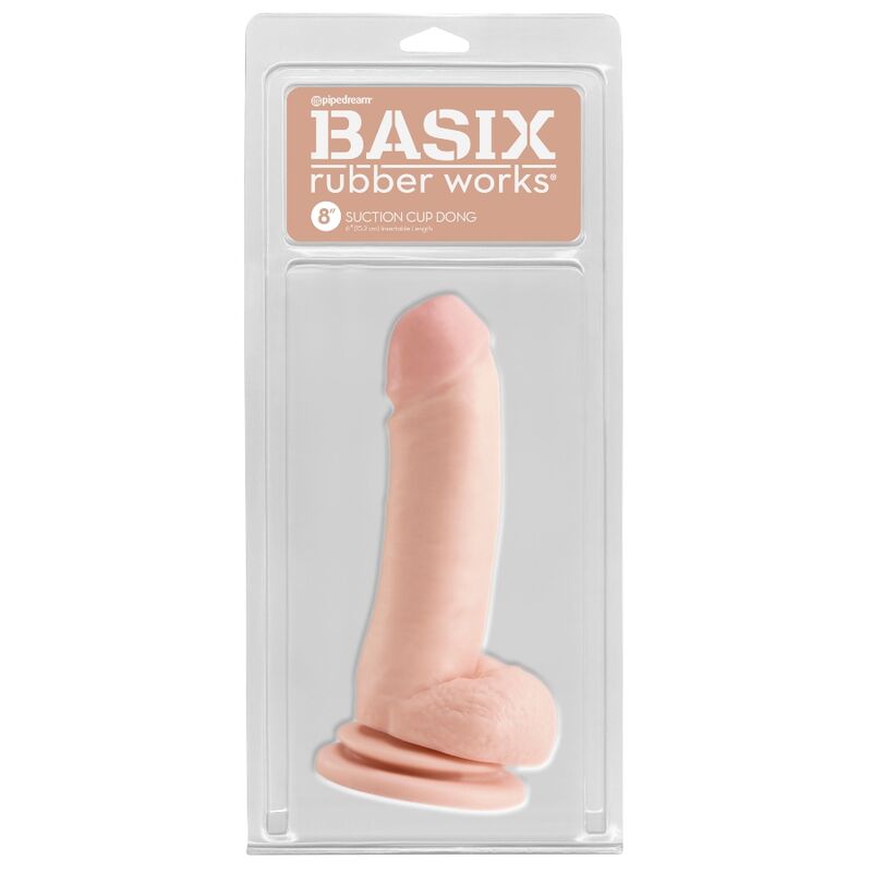 BASIX - PENE DE GELATINA CON SUCCIÓN NATURAL 18 CM