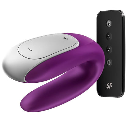 SATISFYER - VIBRADOR DOUBLE FUN PARTNER MORADO