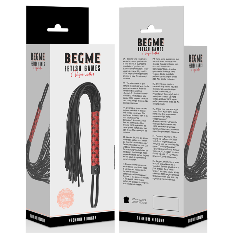 BEGME - RED EDITION VEGAN LEATHER FLOGGER