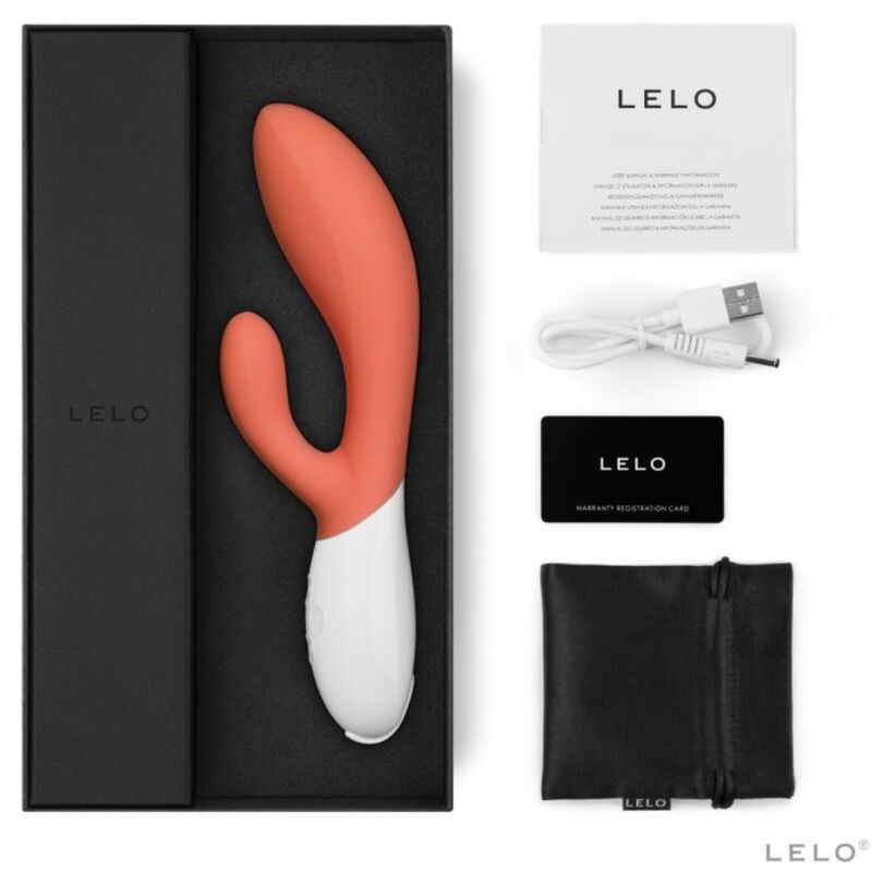 LELO - VIBRADOR CONEJO DE CORAL DE LUJO INA 3