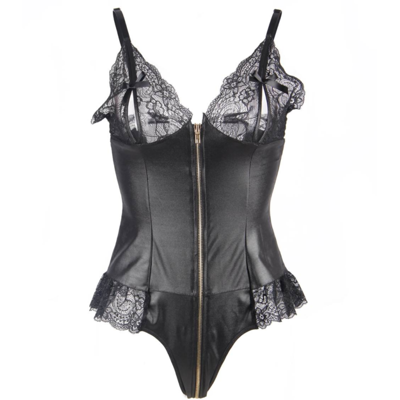 QUEEN LINGERIE - TEDDY WITH ZIPPER S/M