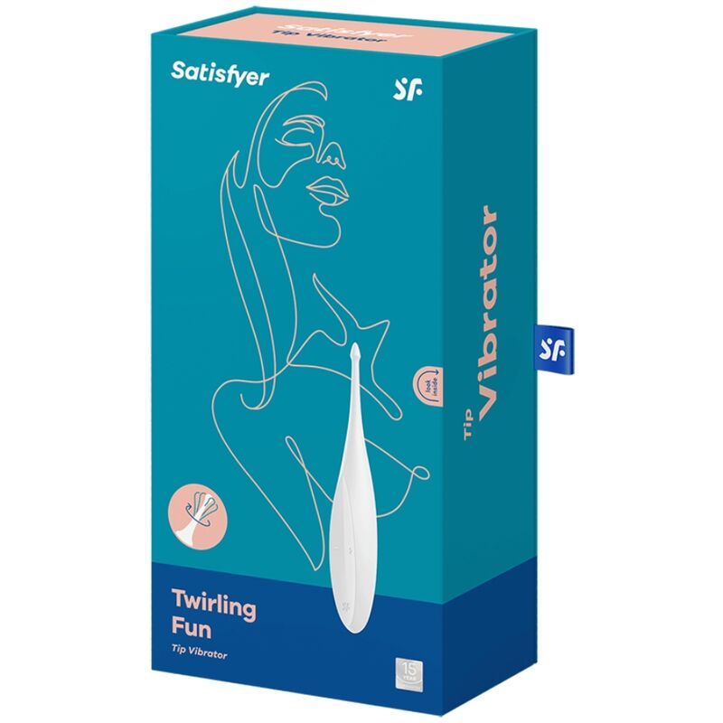 SATISFYER - VIBRADOR CON PUNTA GIRATORIA FUN BLANCO