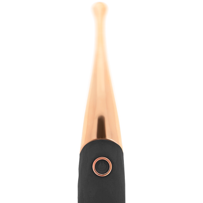 OHMAMA - RECHARGEABLE CLITORIS STIMULATOR 36 MODES BLACK-PINKGOLD