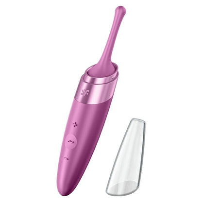 SATISFYER - VIBRADOR CON PUNTA PARA CLÍTORIS TWIRLING DELIGHT PÚRPURA