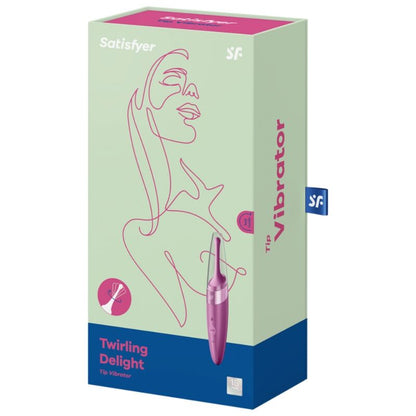 SATISFYER - VIBRADOR CON PUNTA PARA CLÍTORIS TWIRLING DELIGHT PÚRPURA