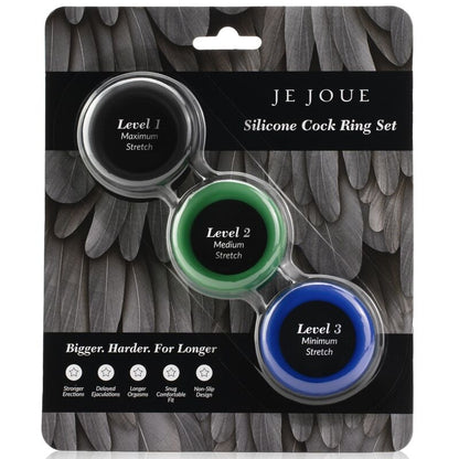 JE JOUE - SET DE SILICONA ANILLOS DE SILICONA PARA EL PENE