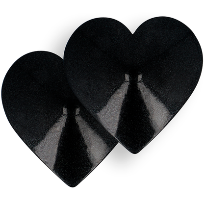 COQUETTE CHIC DESIRE - CUBREPEZONES CORAZONES NEGROS