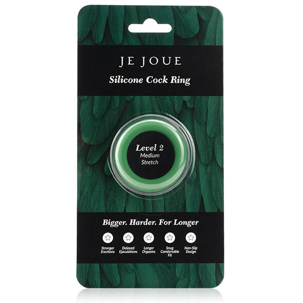 JE JOUE - ANILLO DE SILICONA VERDE - CHOKE MEDIANO