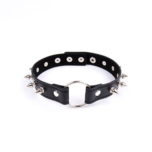 COLLAR PUNK CON PINCHOS FETICHE OHMAMA