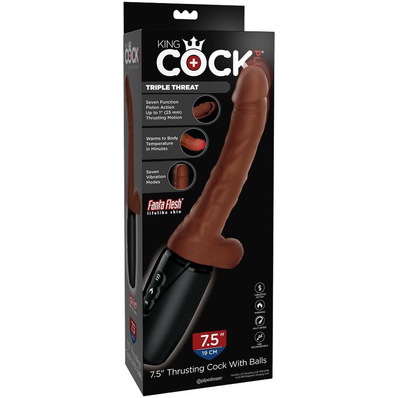 KING COCK - MÁS TRIPLE AMENAZA TONO DE PIEL MORADA