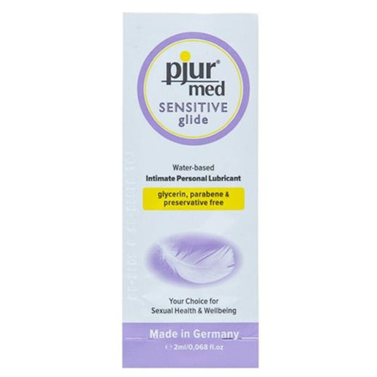 PJUR - MED SENSITIVE GLIDE LUBRICANTE A BASE DE AGUA 2 ML