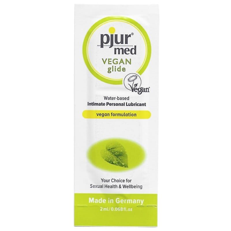 PJUR - MED VEGAN GLIDE LUBRICANTE A BASE DE AGUA 2 ML