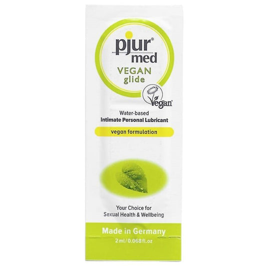 PJUR - MED VEGAN GLIDE LUBRICANTE A BASE DE AGUA 2 ML