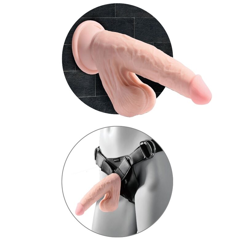 KING COCK - PLUS DILDO 3D BOLAS OSCILANTES 12,7 CM