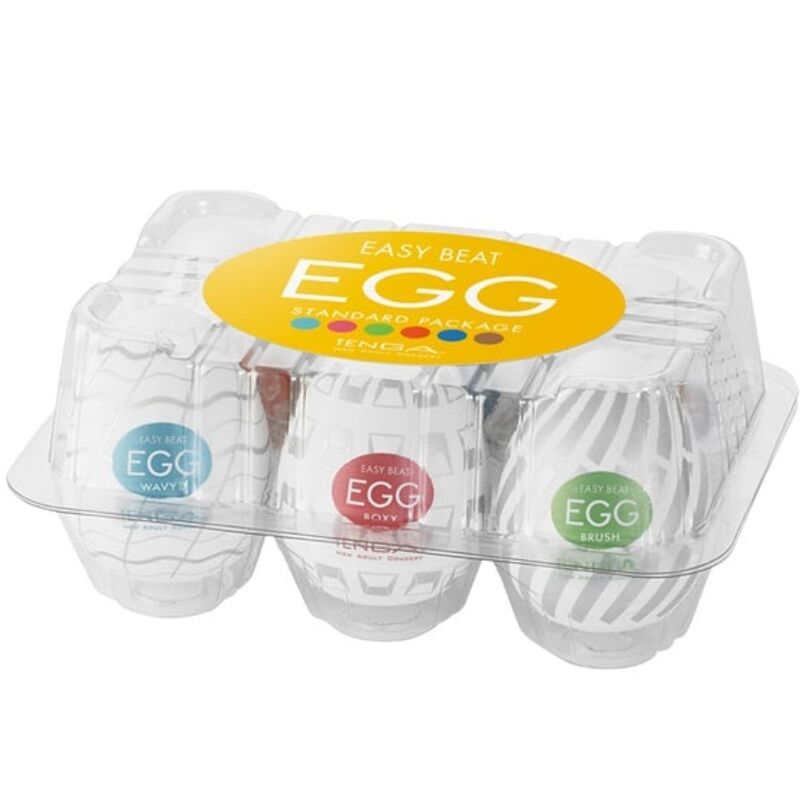 TENGA - PACK HUEVO MASTURBADOR EASY BEAT 6 UNIDADES