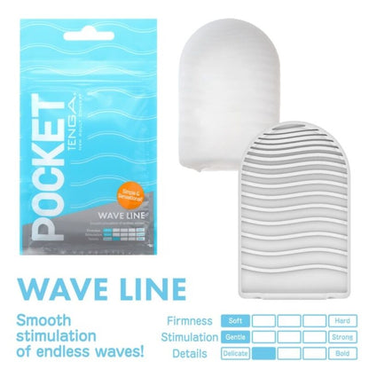 TENGA - MASTURBADOR DE BOLSILLO WAVE LINE