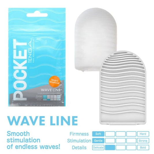 TENGA - MASTURBADOR DE BOLSILLO WAVE LINE