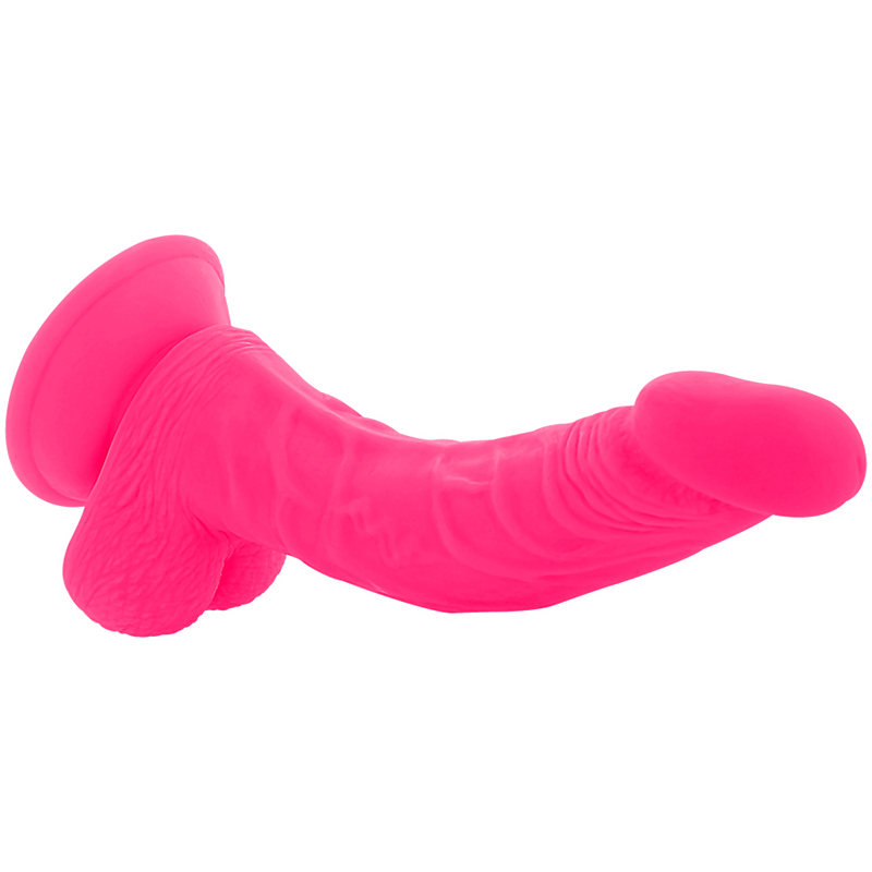 DIVERSIA - DILDO VIBRADOR FLEXIBLE ROSA 21,5 CM -O- 4,5 CM