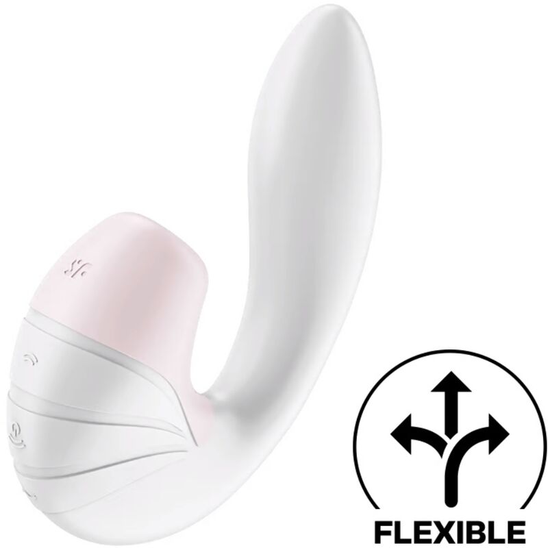 SATISFYER - ESTIMULADOR DE AIRE Y VIBRACIÓN SUPERNOVA BLANCO