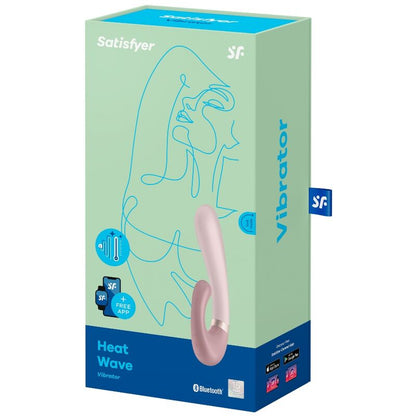 SATISFYER - VIBRADOR ONDAS DE CALOR APP ROSA