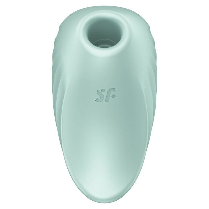 SATISFYER - ESTIMULADOR Y VIBRADOR DE PULSOS DE AIRE PEARL DIVER VERDE