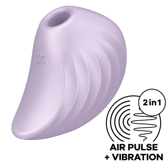 SATISFYER - ESTIMULADOR Y VIBRADOR DE PULSOS DE AIRE PEARL DIVER VERDE