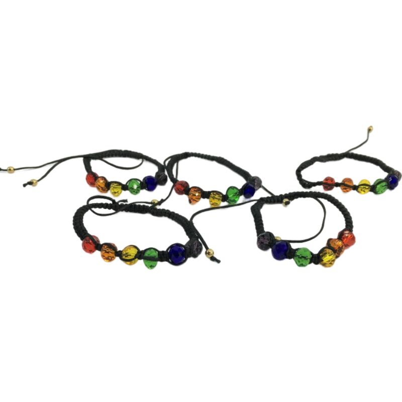 PULSERA DE CUENTAS CON BANDERA LGBT ORGULLO