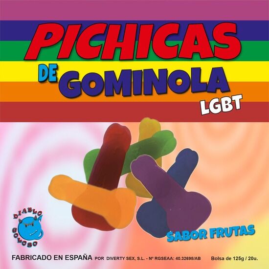 ORGULLO - GOMITAS DE PENE DE FRUTAS LGBT