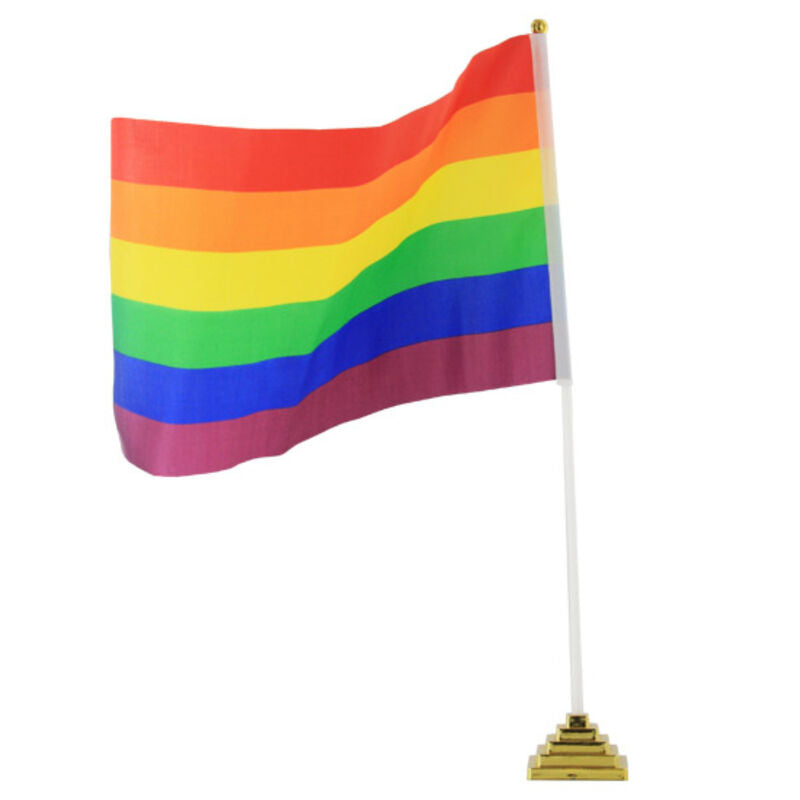 ORGULLO - BANDERA DE MESA PEQUEÑA LGBT