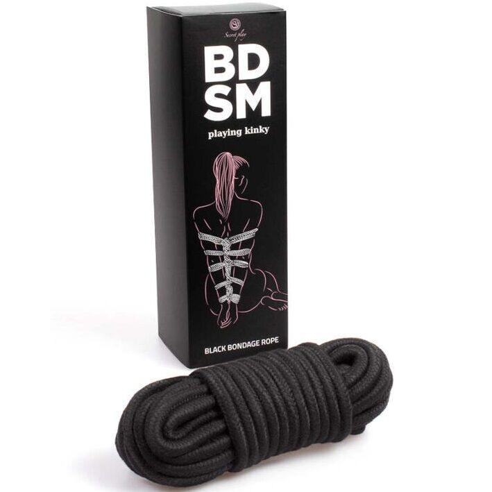 SECRETPLAY - COLECCIÓN BDSM CON CUERDAS BONDAGE NEGRAS