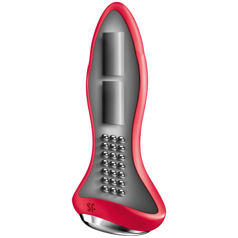 SATISFYER - PLUG ROTATOR 1+ PLUG VIBRADOR APP ROJO