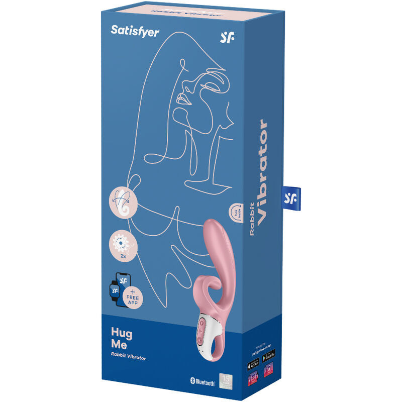 SATISFYER - VIBRADOR HUG ME RABBIT APLICACIÓN ROSA