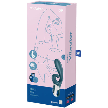 SATISFYER - VIBRADOR HUG ME RABBIT APLICACIÓN ROSA