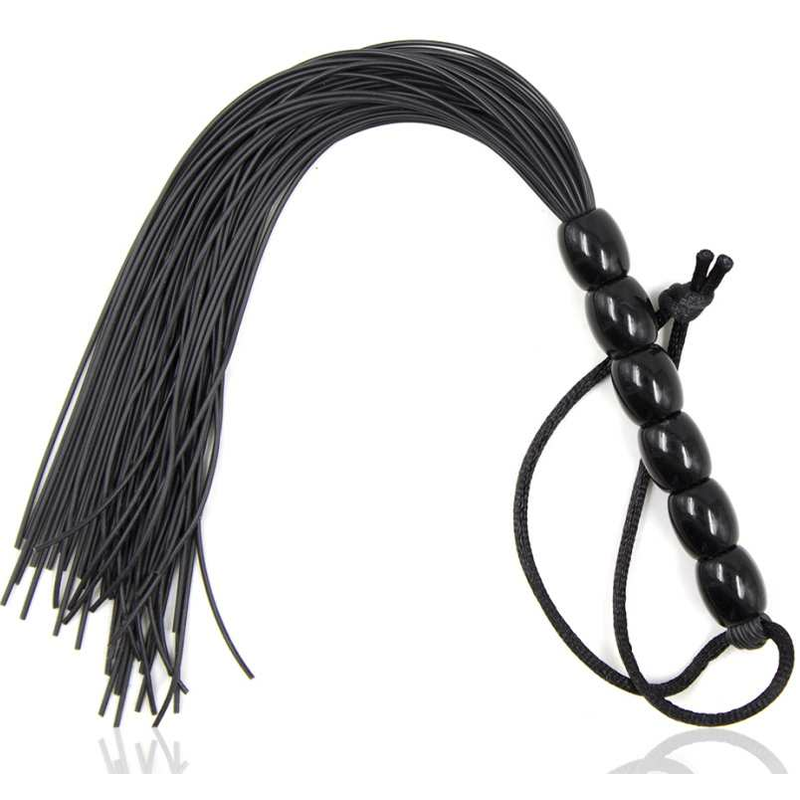 FLOGGER OHMAMA FETICHE CON MANGO DE SILICONA ACANALADO 22 CM