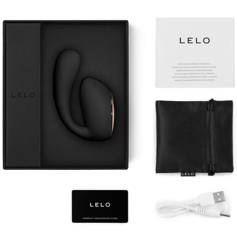 LELO - IDA WAVE MASAJEADOR PARA PAREJAS NEGRO