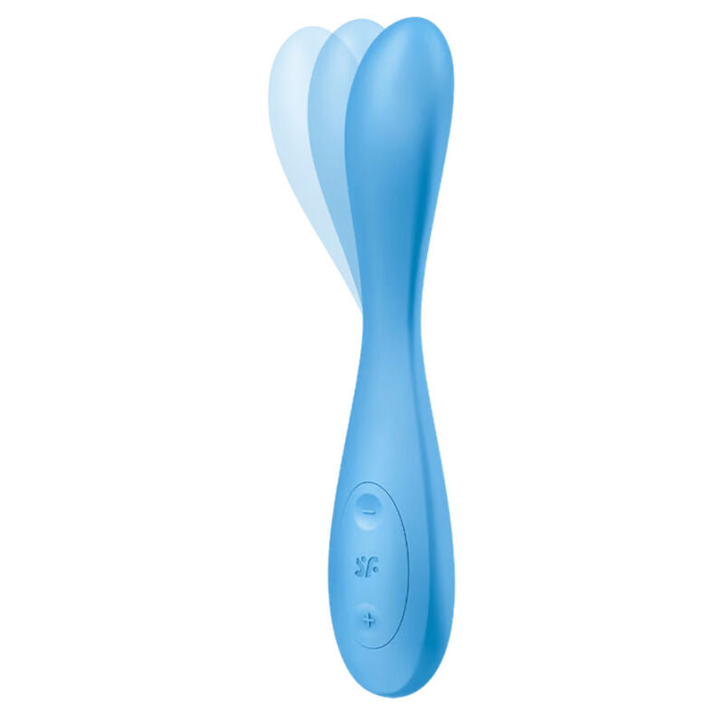 SATISFYER - G-SPOT FLEX 4+ MULTI VIBRADOR APLICACIÓN AZUL