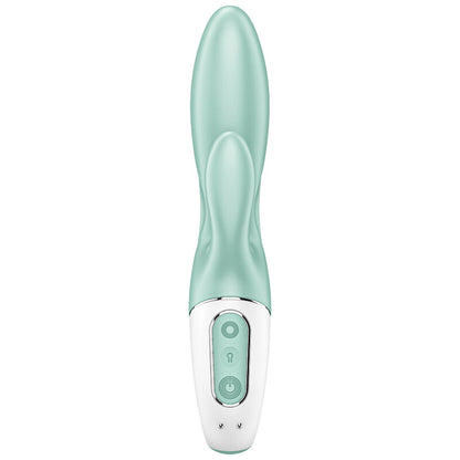 SATISFYER - BOMBA DE AIRE BUNNY 5+ VIBRADOR CONEJO INFLABLE APP VERDE